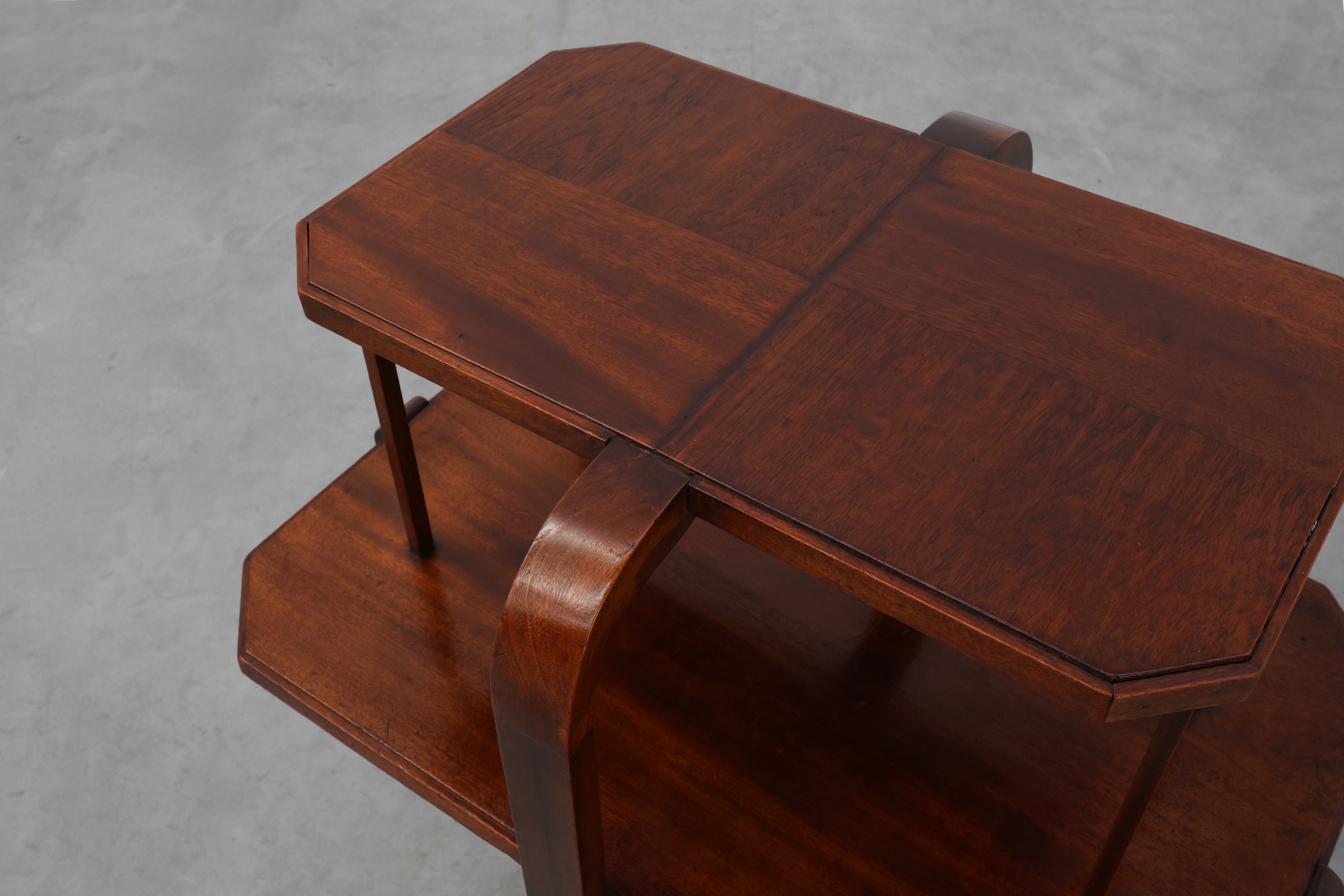 Art Deco Two-Tier Side or Centre Table in Wood, France ca. 1920thumbnail